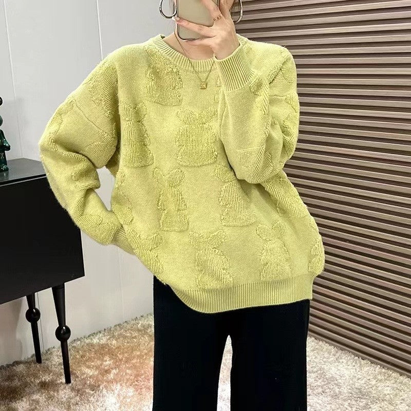 Amory Embossed Pullover Sweater