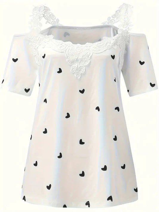 Amour Lace Heart Tee