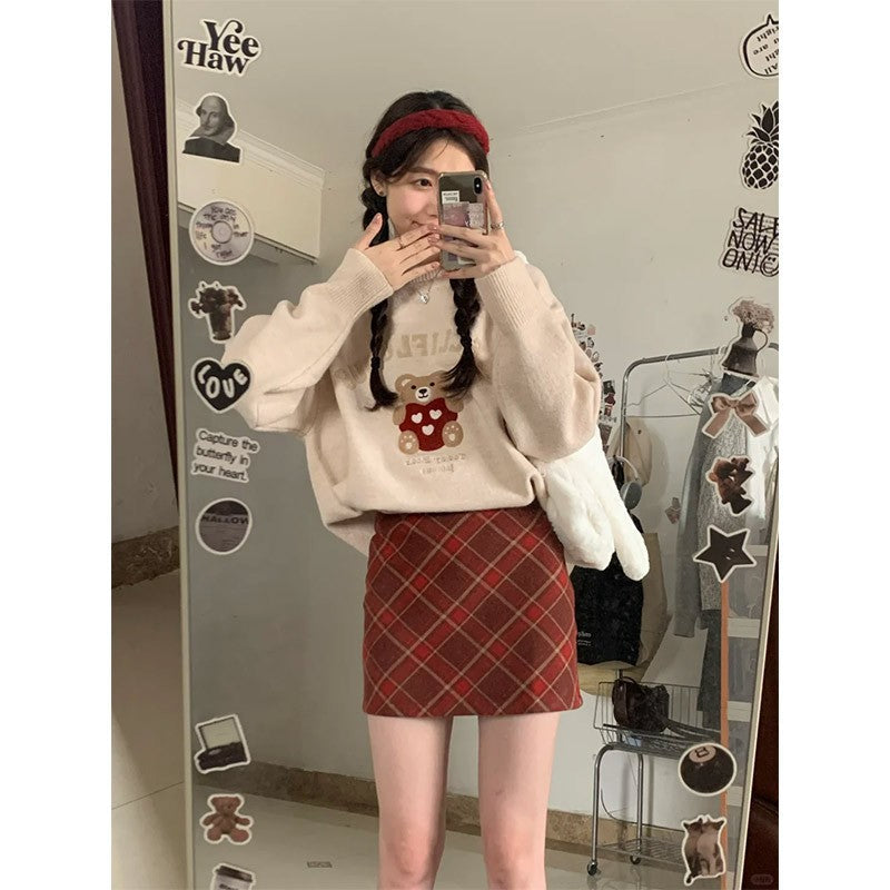 Avelyn Plaid Mini Skirt