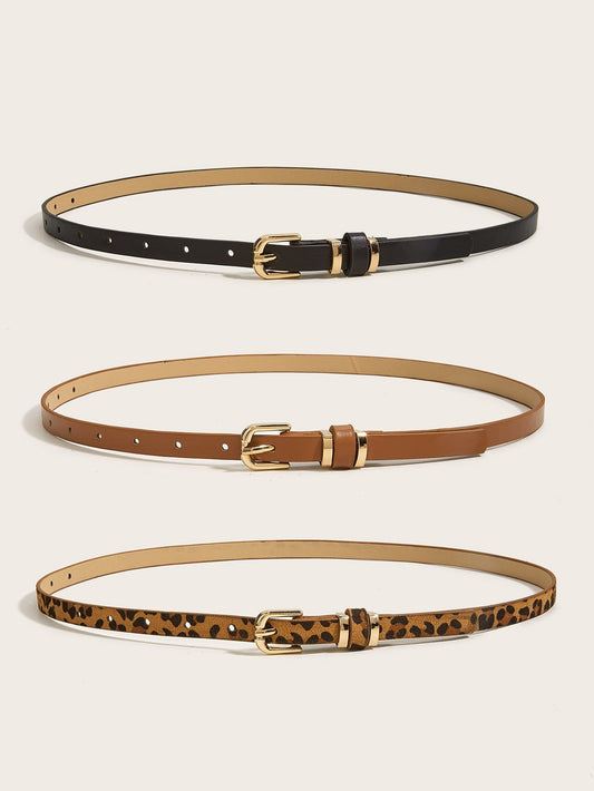 Elodie Slim Pin Buckle Belt