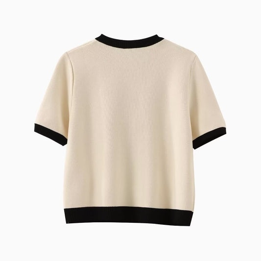 Marlowe Contrast Cardigan Tee