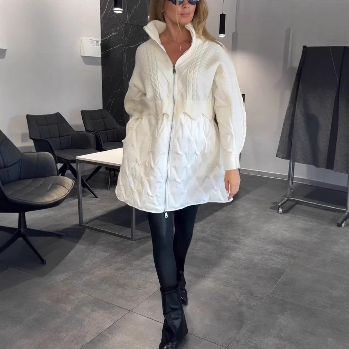 Ameryl Mid-Length Padded Jacket