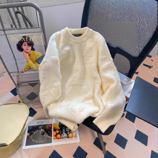 Amory Embossed Pullover Sweater