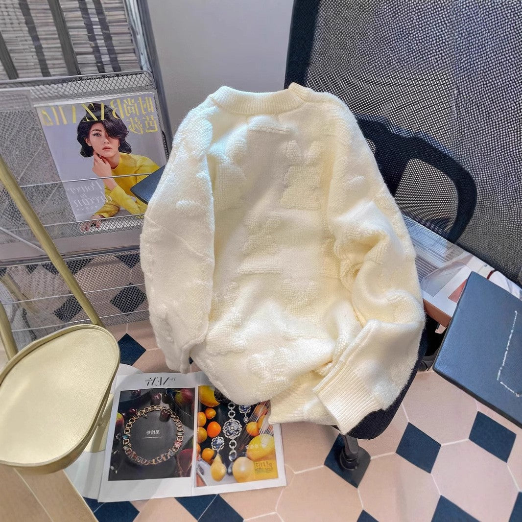 Amory Embossed Pullover Sweater