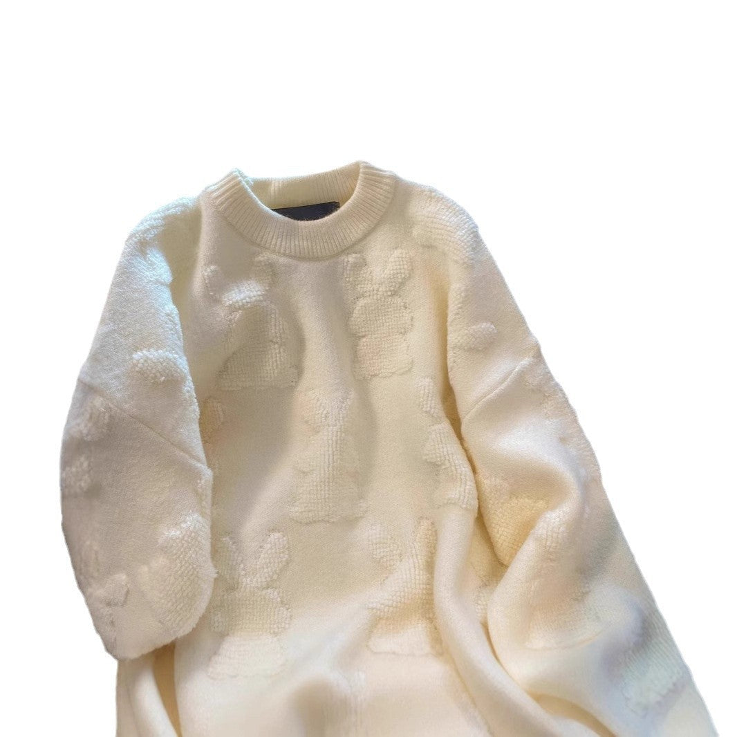 Amory Embossed Pullover Sweater