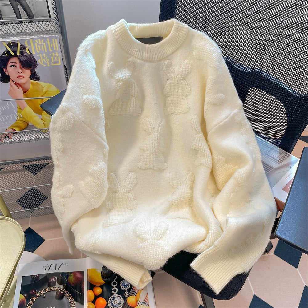 Amory Embossed Pullover Sweater