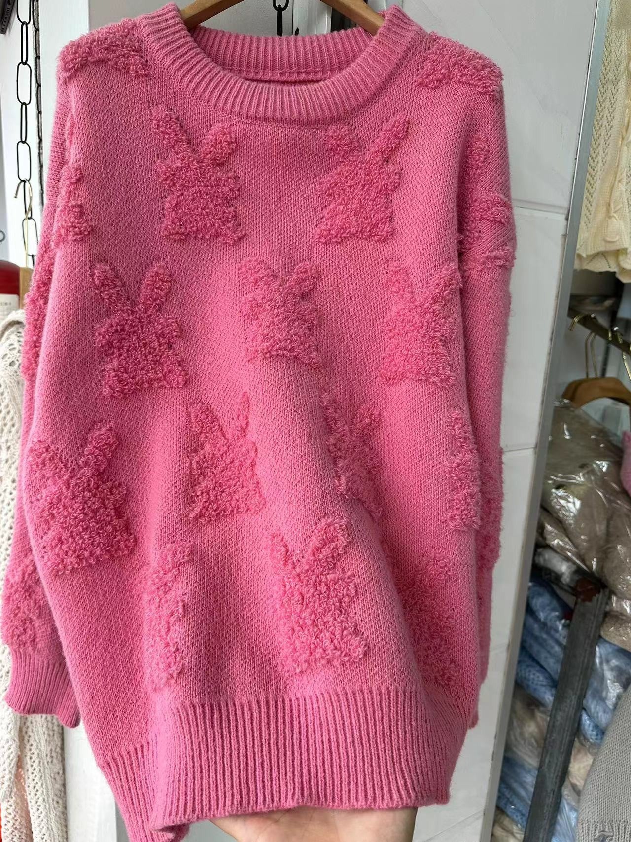 Amory Embossed Pullover Sweater