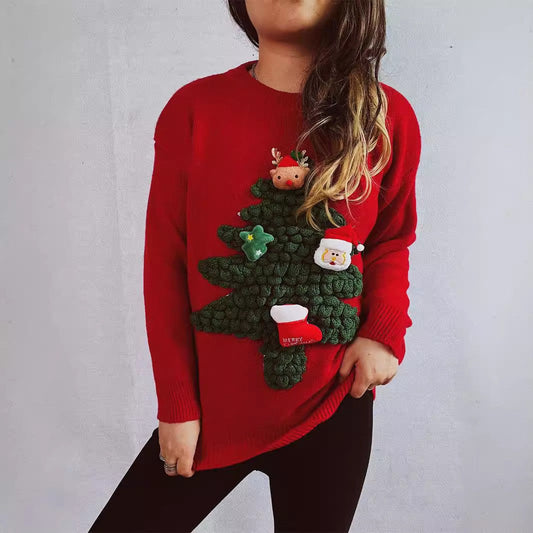 Arlenne Flocked Festive Knit