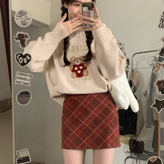 Avelyn Plaid Mini Skirt