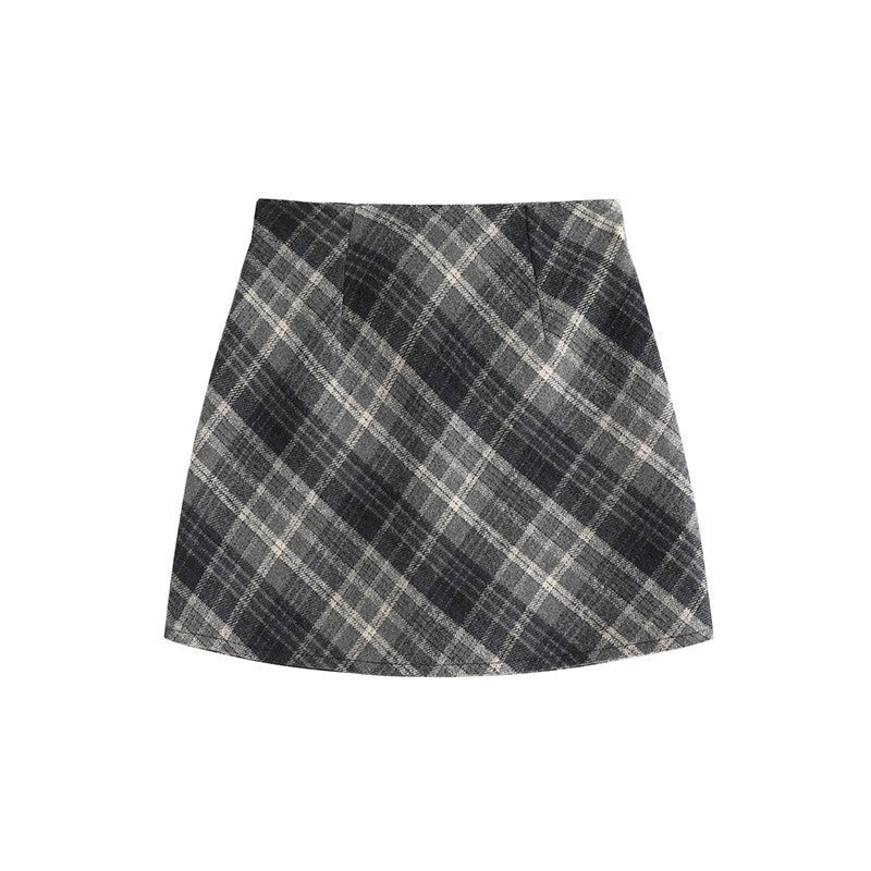Avelyn Plaid Mini Skirt