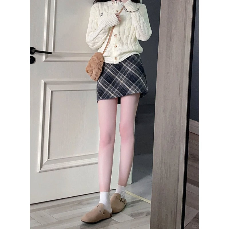 Avelyn Plaid Mini Skirt