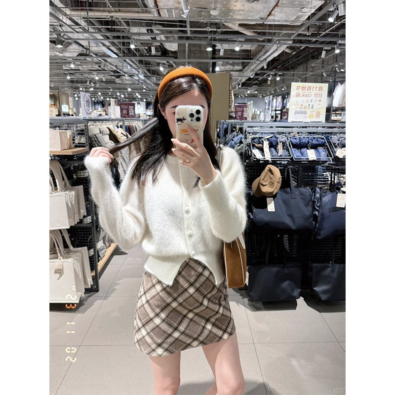 Avelyn Plaid Mini Skirt