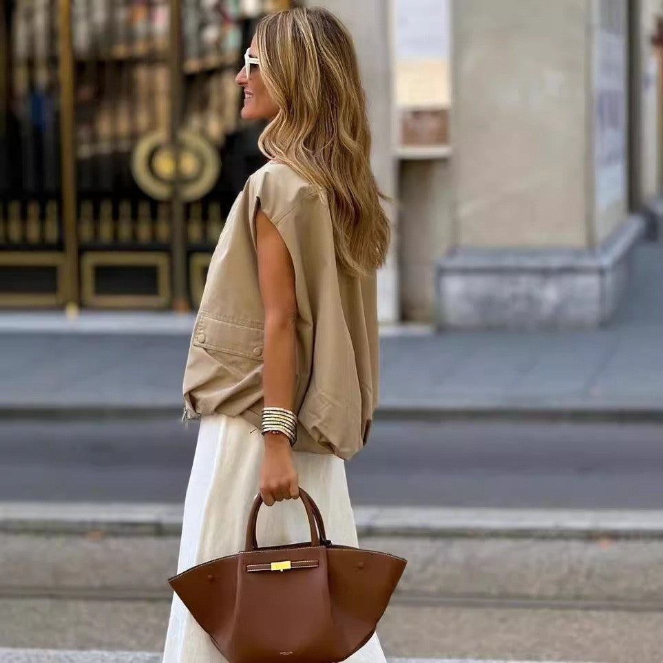 Elowen Pleated Sleeveless Vest