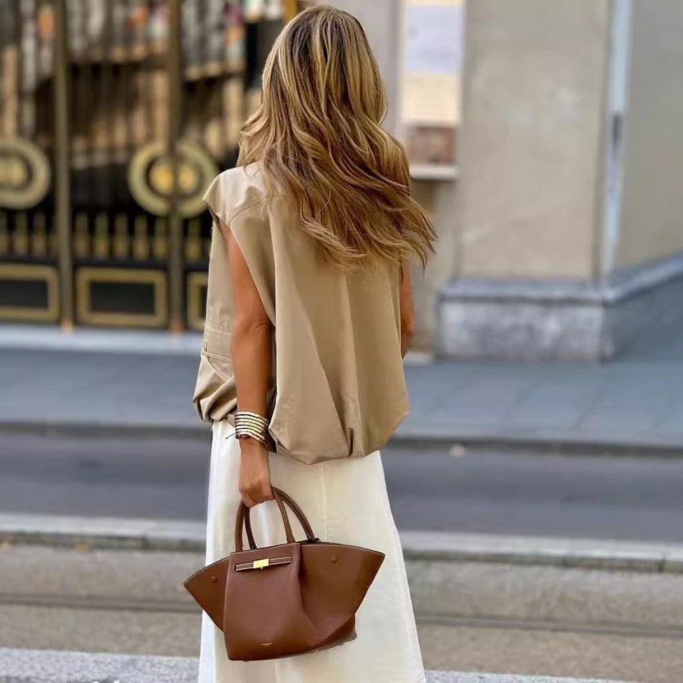 Elowen Pleated Sleeveless Vest