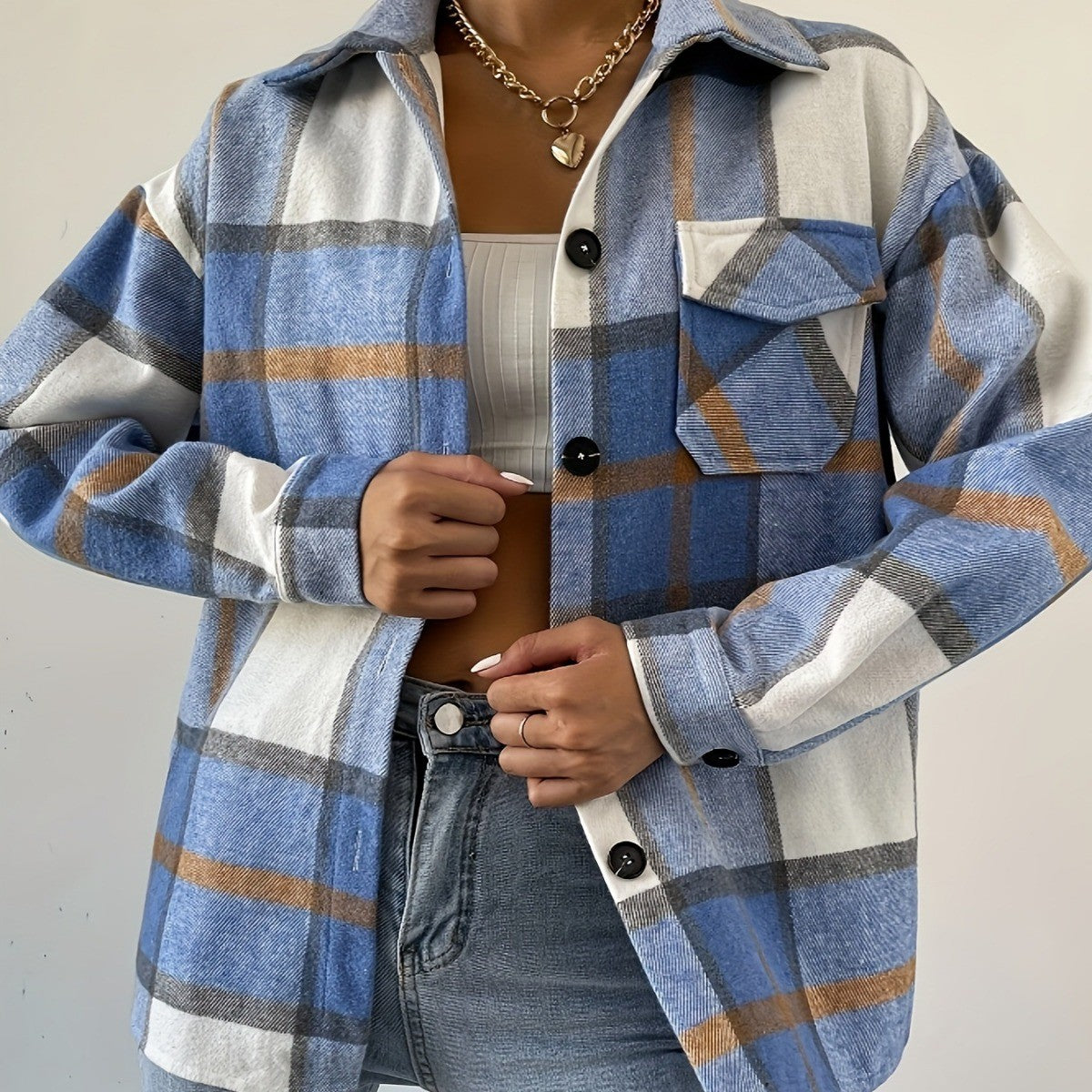 Freylen Wool Plaid Coat