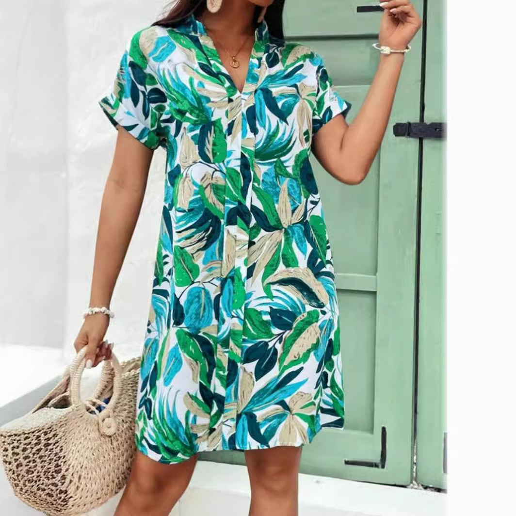Liora Batwing Sleeve Print Midi Dress
