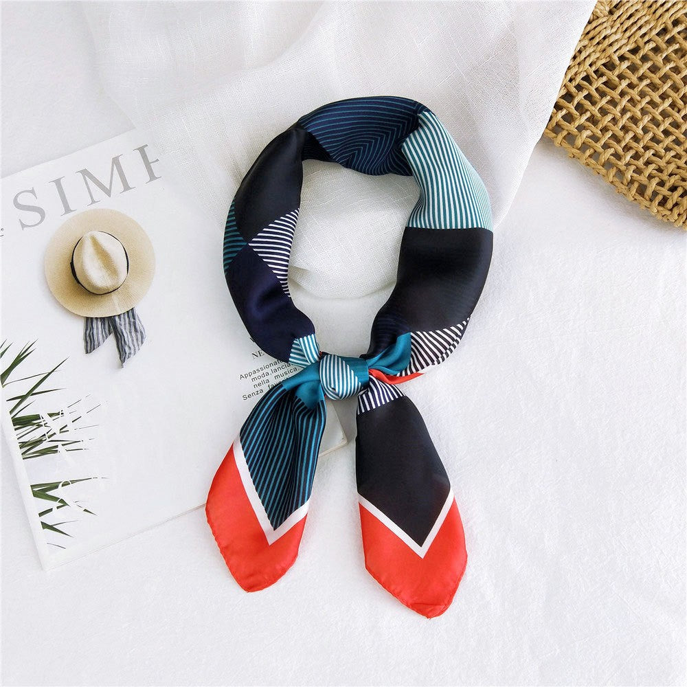 Marcelline Patterned Silk Square