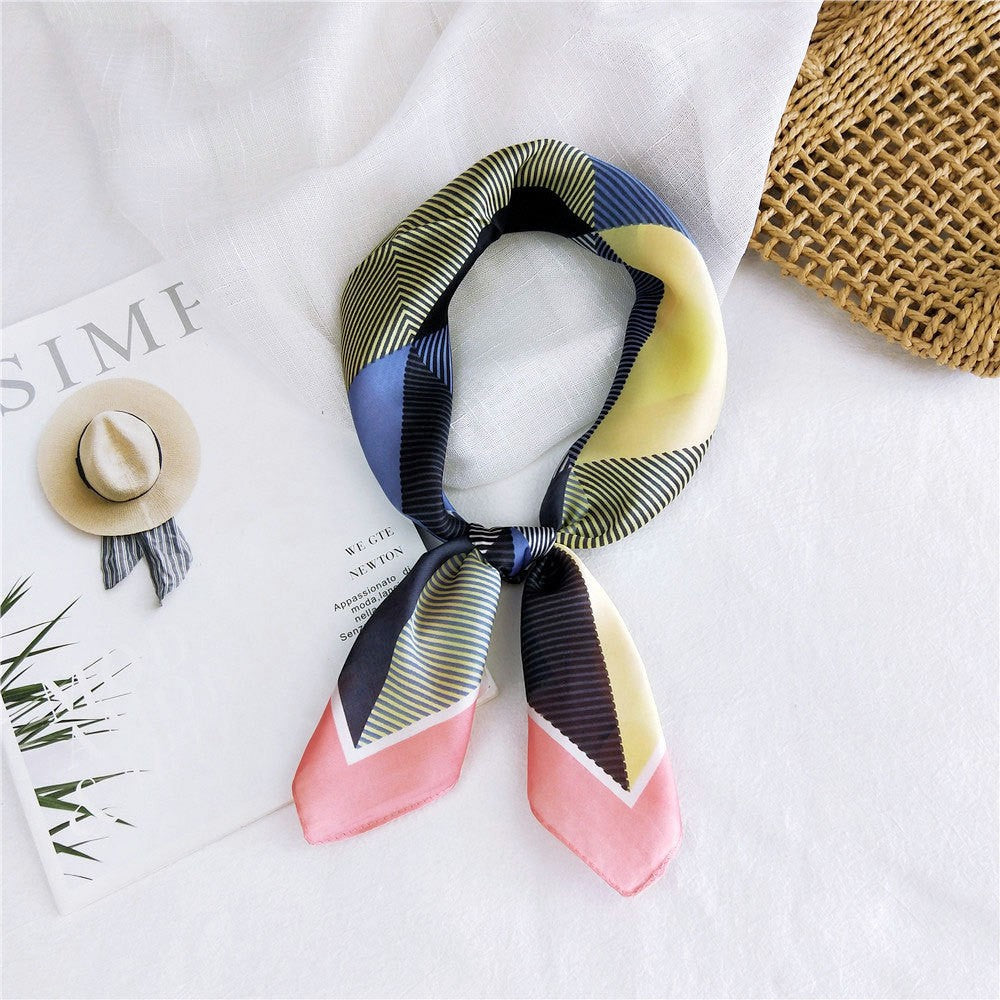 Marcelline Patterned Silk Square