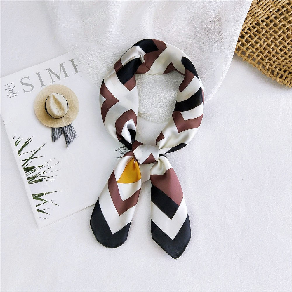 Marcelline Patterned Silk Square