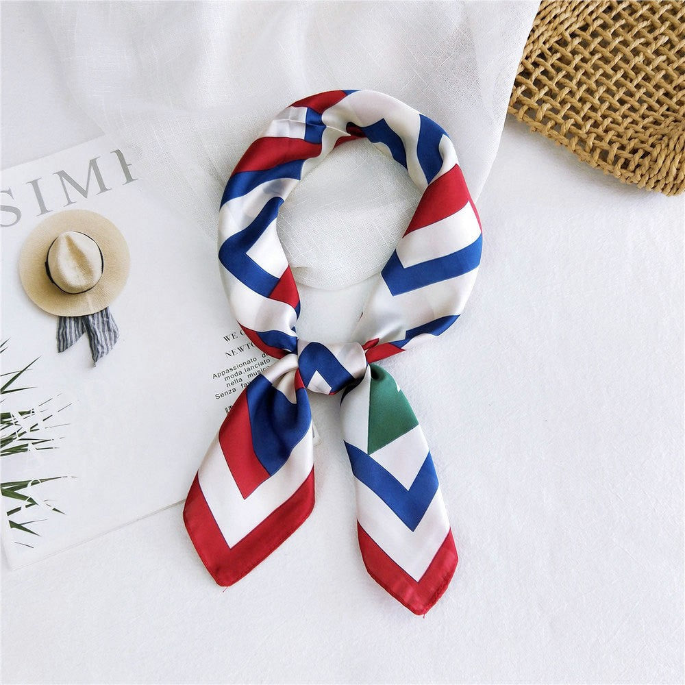 Marcelline Patterned Silk Square