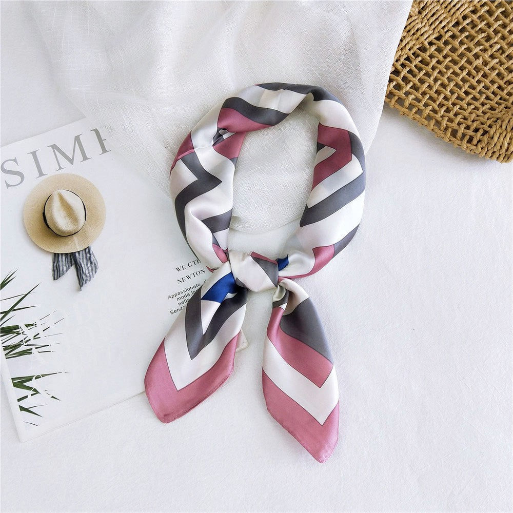 Marcelline Patterned Silk Square