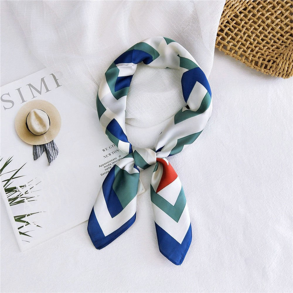 Marcelline Patterned Silk Square