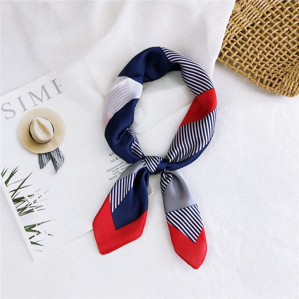 Marcelline Patterned Silk Square