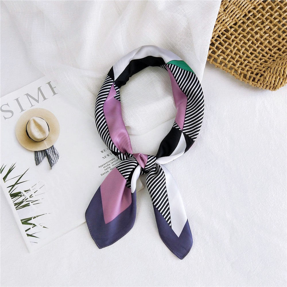 Marcelline Patterned Silk Square