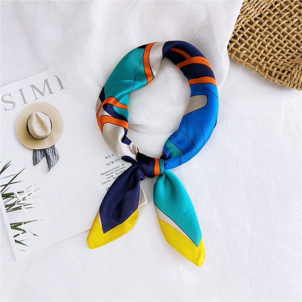 Marcelline Patterned Silk Square