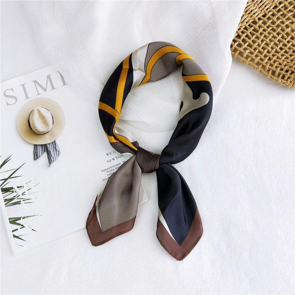 Marcelline Patterned Silk Square