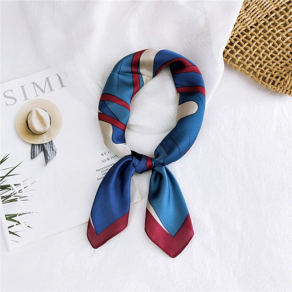 Marcelline Patterned Silk Square