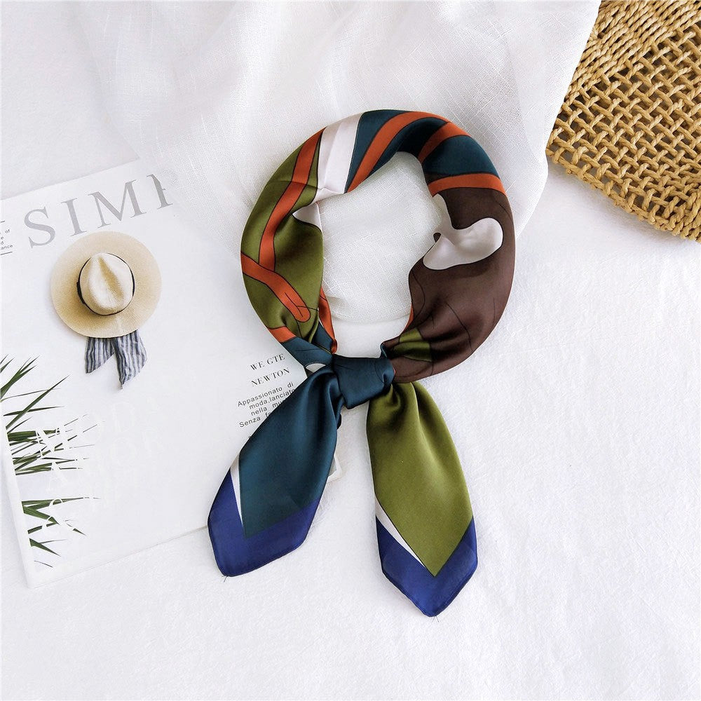 Marcelline Patterned Silk Square