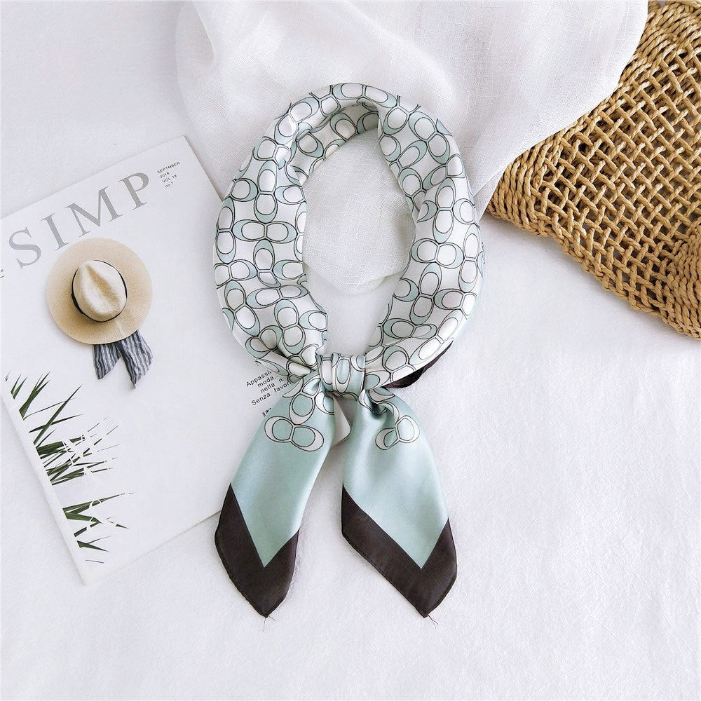 Marcelline Patterned Silk Square