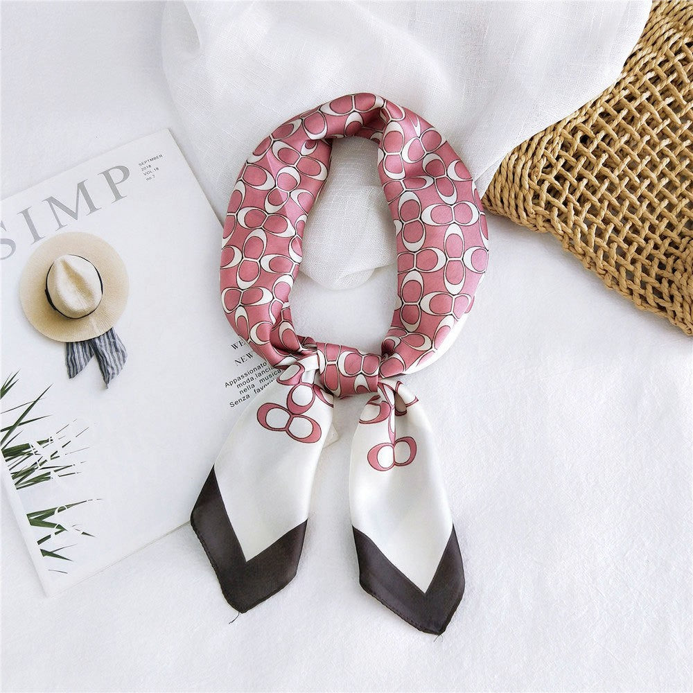 Marcelline Patterned Silk Square