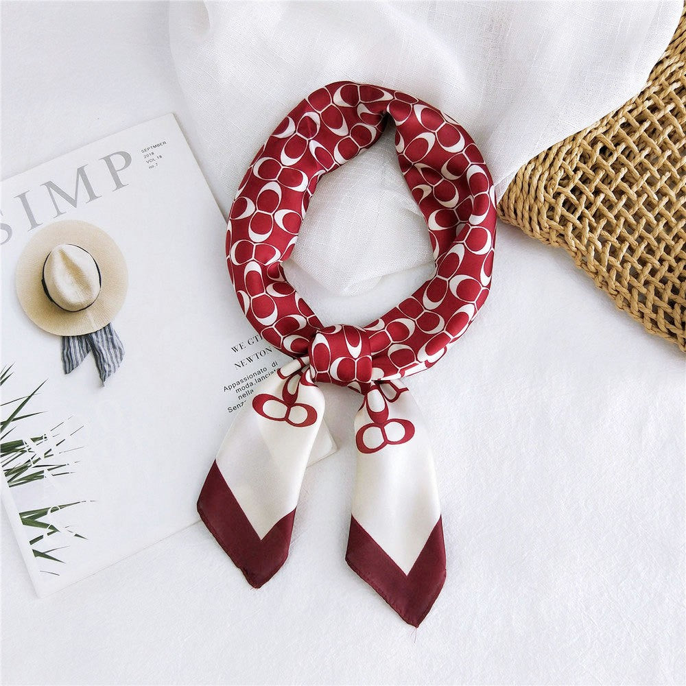 Marcelline Patterned Silk Square