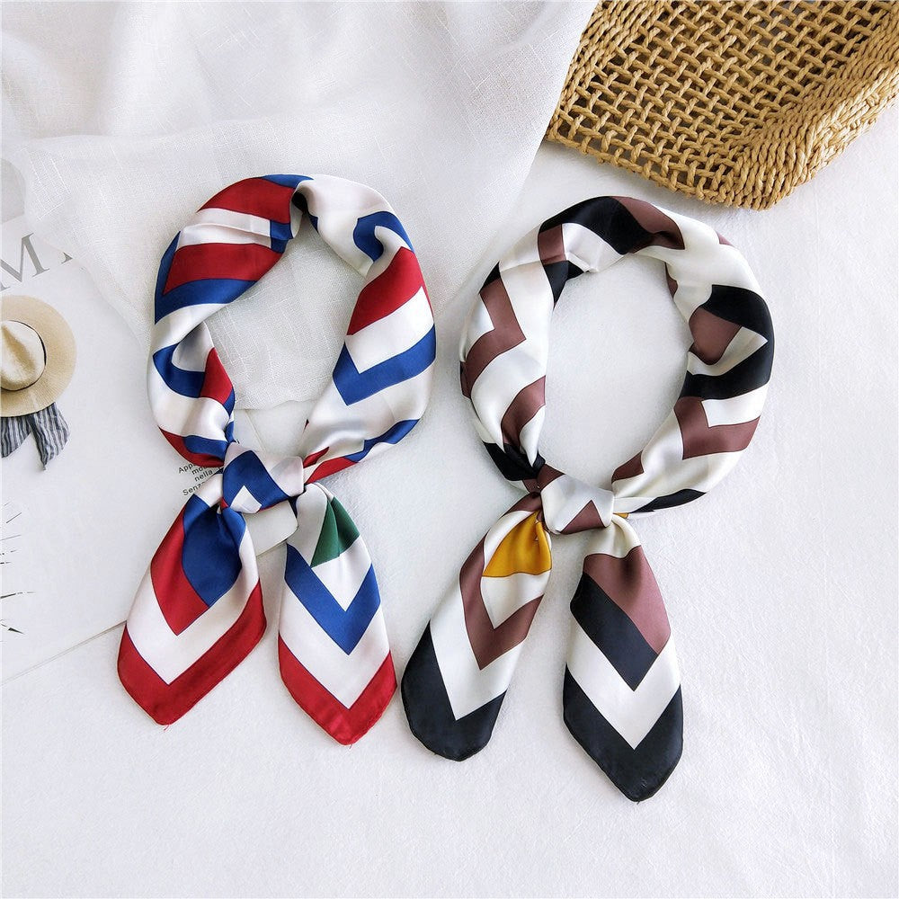 Marcelline Patterned Silk Square