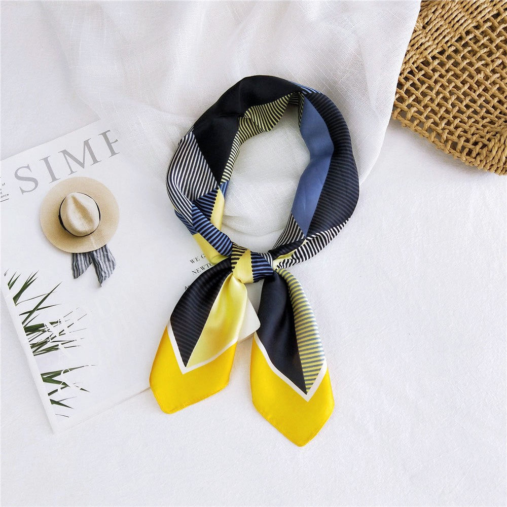 Marcelline Patterned Silk Square