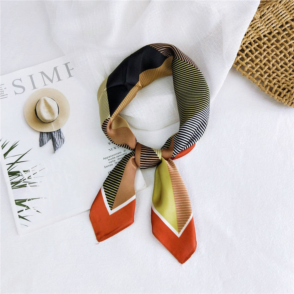 Marcelline Patterned Silk Square