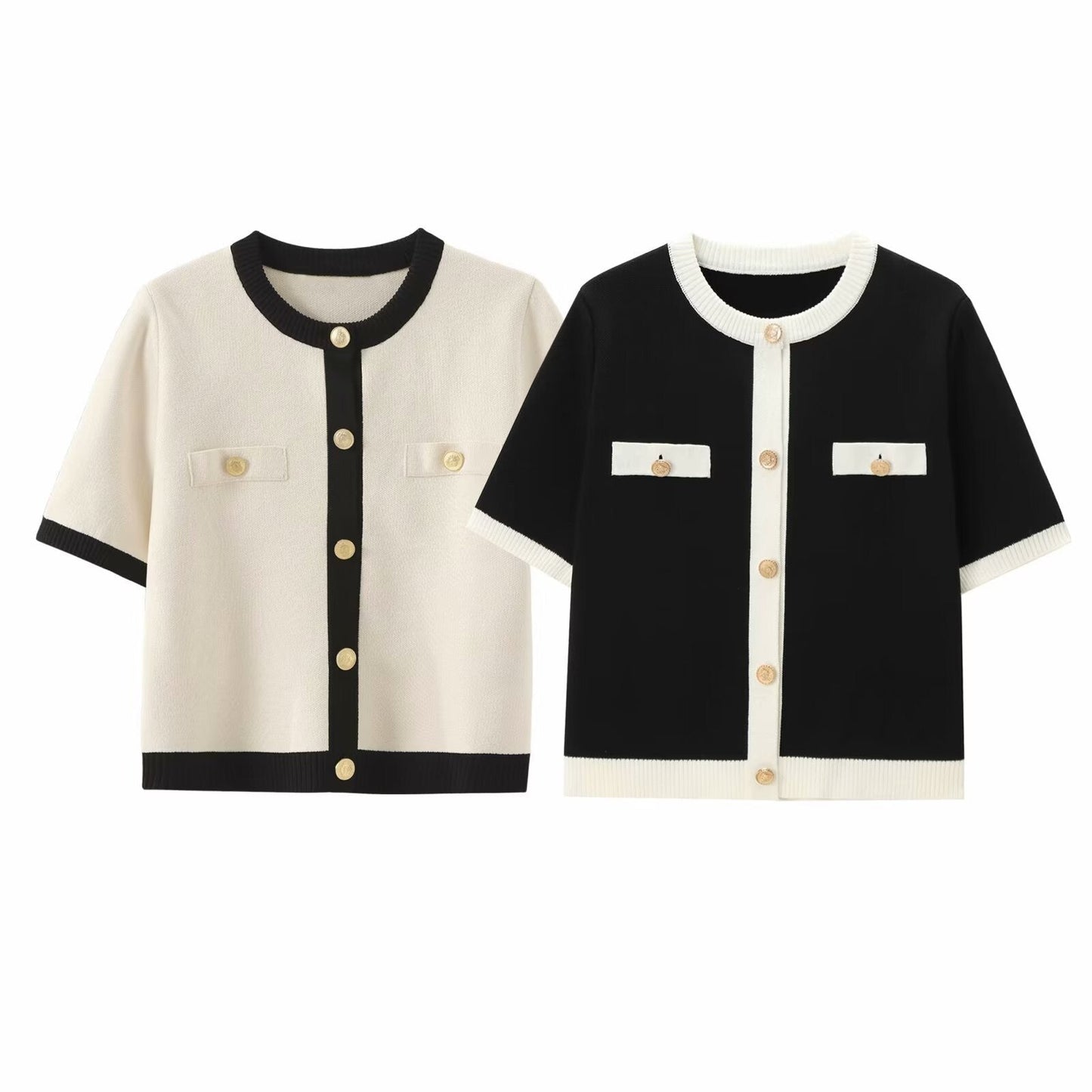 Marlowe Contrast Cardigan Tee