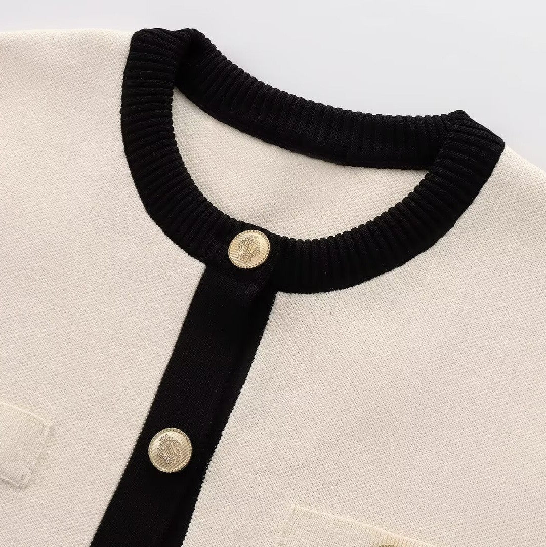 Marlowe Contrast Cardigan Tee