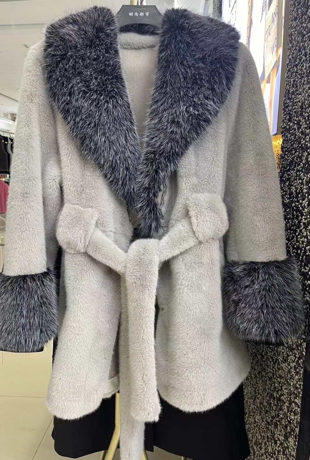 Noctara Luxe Faux Fur Coat