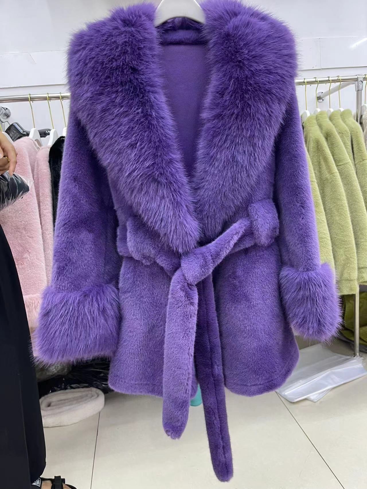 Noctara Luxe Faux Fur Coat