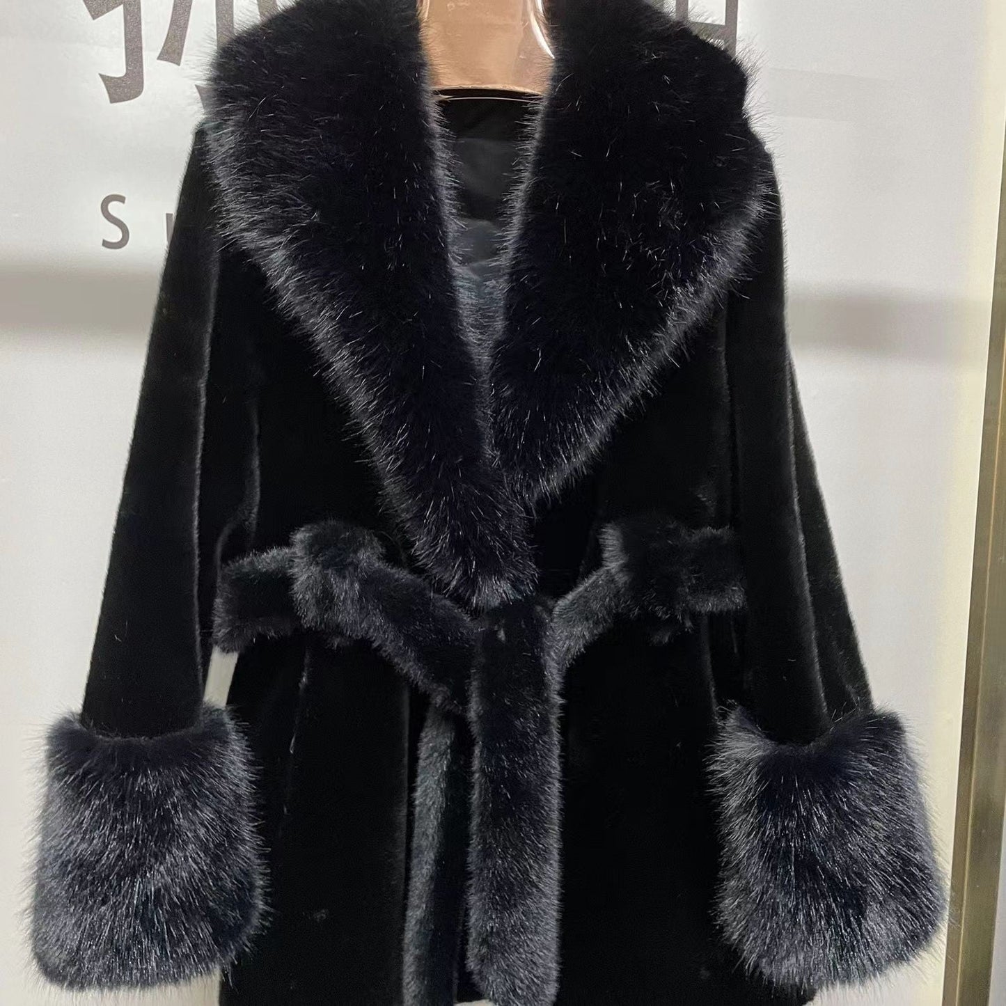 Noctara Luxe Faux Fur Coat