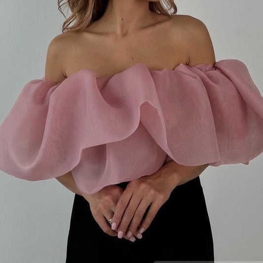 Novea Off-Shoulder Ruffle Set