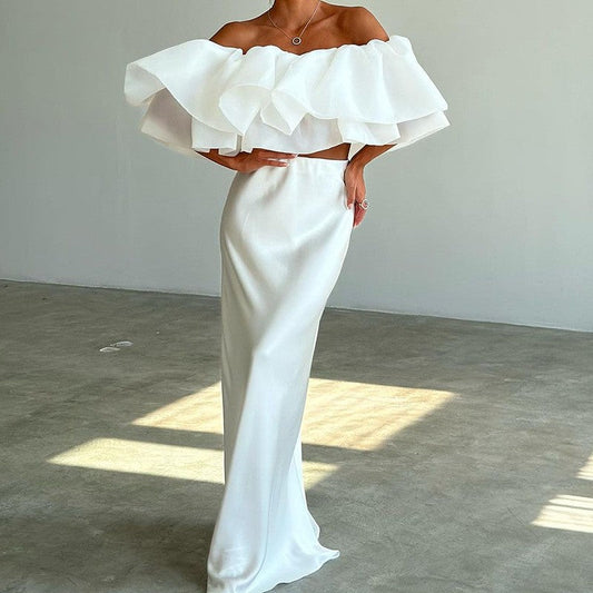 Novea Off-Shoulder Ruffle Set