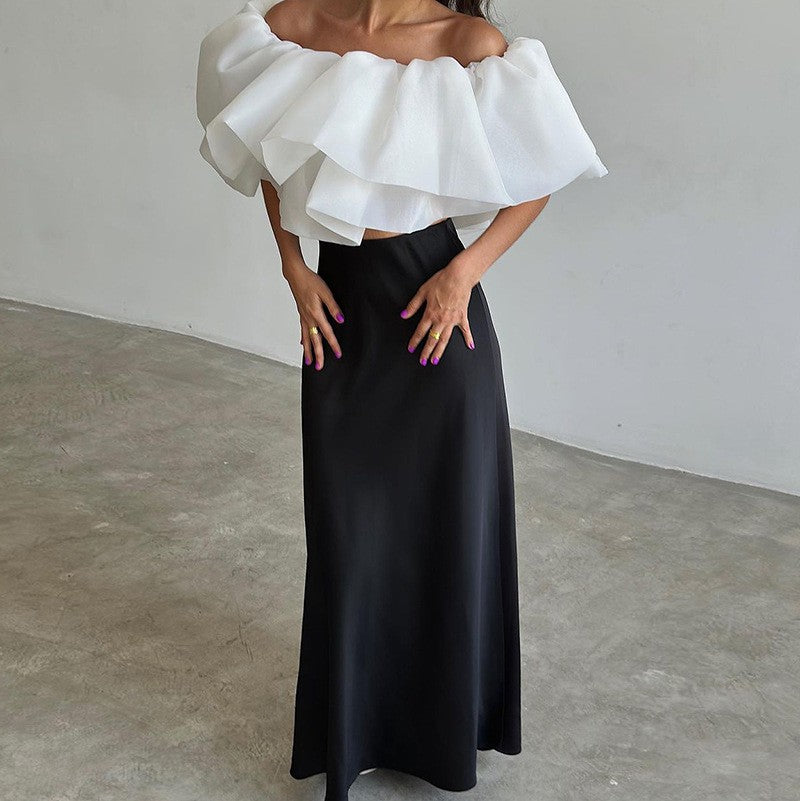 Novea Off-Shoulder Ruffle Set