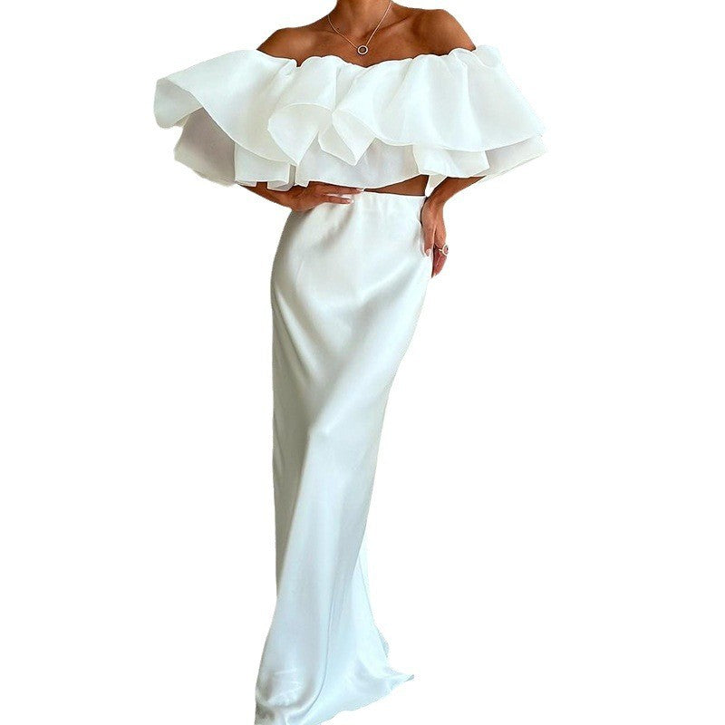 Novea Off-Shoulder Ruffle Set